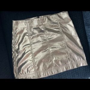 Gold Wild Fable Mini Skirt